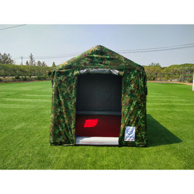 Portable Inflatable Military Style Tent for Outdoor Camping, No Assembly Required, Rainproof
