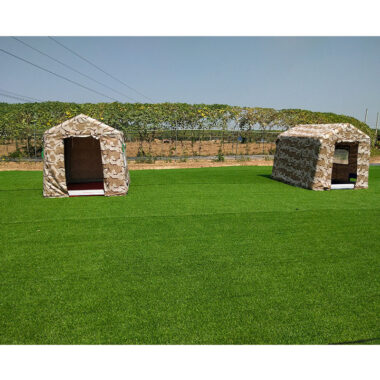 Portable Inflatable Military Style Tent for Outdoor Camping, No Assembly Required, Rainproof