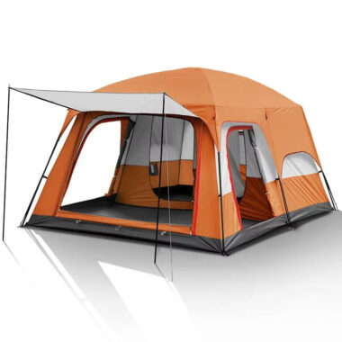 Outdoor Camping Tent – Two Bedrooms and Living Room, Waterproof Double Layer Tent