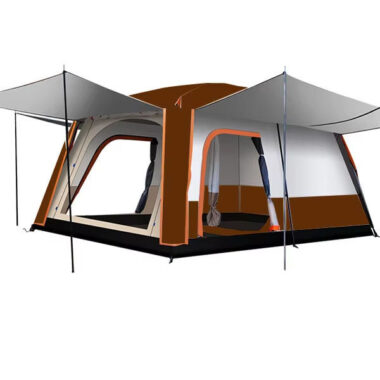 Outdoor Camping Tent – Two Bedrooms and Living Room, Waterproof Double Layer Tent