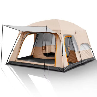 Outdoor Camping Tent – Two Bedrooms and Living Room, Waterproof Double Layer Tent