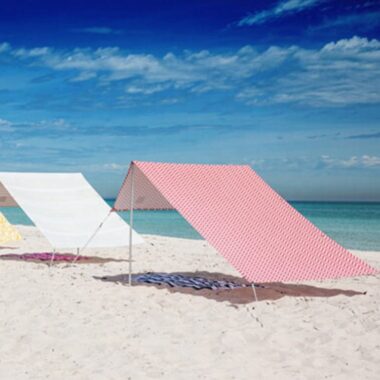 Outdoor Glamping Beach Tent with Envelope Closure and Sun Shelter Shade