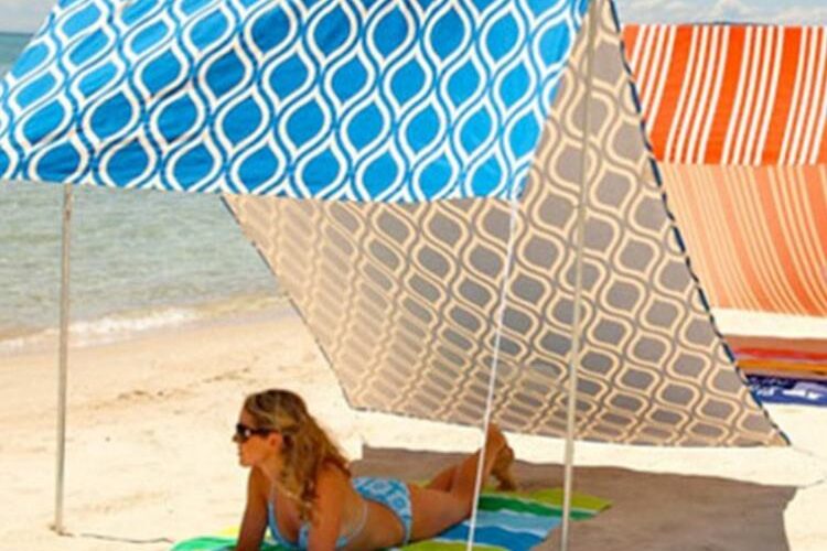Outdoor Glamping Camping Beach Tent with Envelope Closure Sun Shelter Shade for Beach Use (4) Outdoor Glamping Beach Tent with Envelope Closure and Sun Shelter Shade