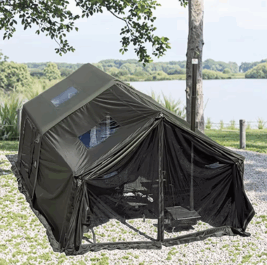 Military-Style Inflatable Camping Tent Waterproof Windproof for Overnight Camping