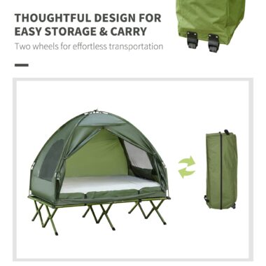Portable Camping Bed – Elevated Tent Cot for Comfortable Outdoor Sleeping