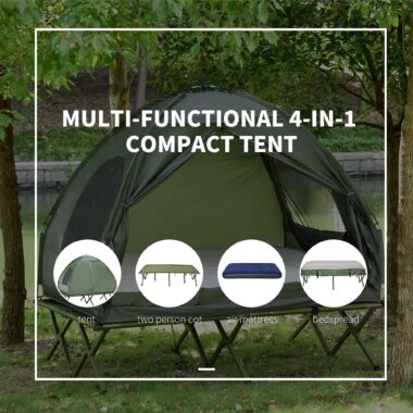 Portable Camping Bed – Elevated Tent Cot for Comfortable Outdoor Sleeping