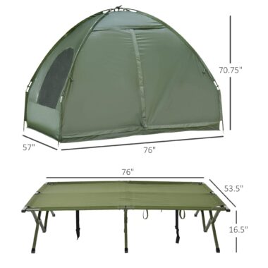 Portable Camping Bed – Elevated Tent Cot for Comfortable Outdoor Sleeping