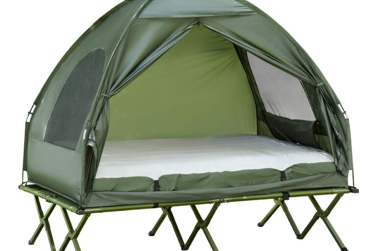 Portable Camping Bed – Foldable Outdoor Elevated Tent Cot with Bed for Camping and Outdoor Adventures (4) Portable Camping Bed – Elevated Tent Cot for Comfortable Outdoor Sleeping
