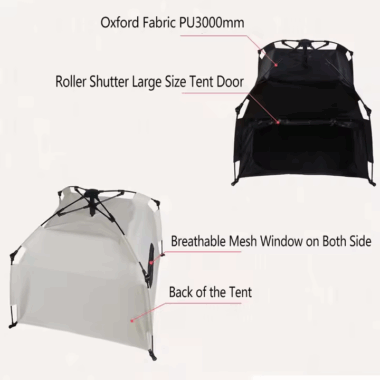 Original Pet Cot Camping Tent – Elevated Dog Bed, Outdoor Pet Shelter