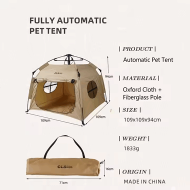 Original Pet Cot Camping Tent – Elevated Dog Bed, Outdoor Pet Shelter