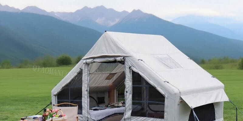 Portable Outdoor Inflatable Tent for 2-4 People | Waterproof Four-Season Family Tent