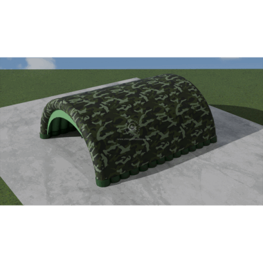 Prefabricated Modular Arched Inflatable Military Aircraft Hangar Tent for Maintenance