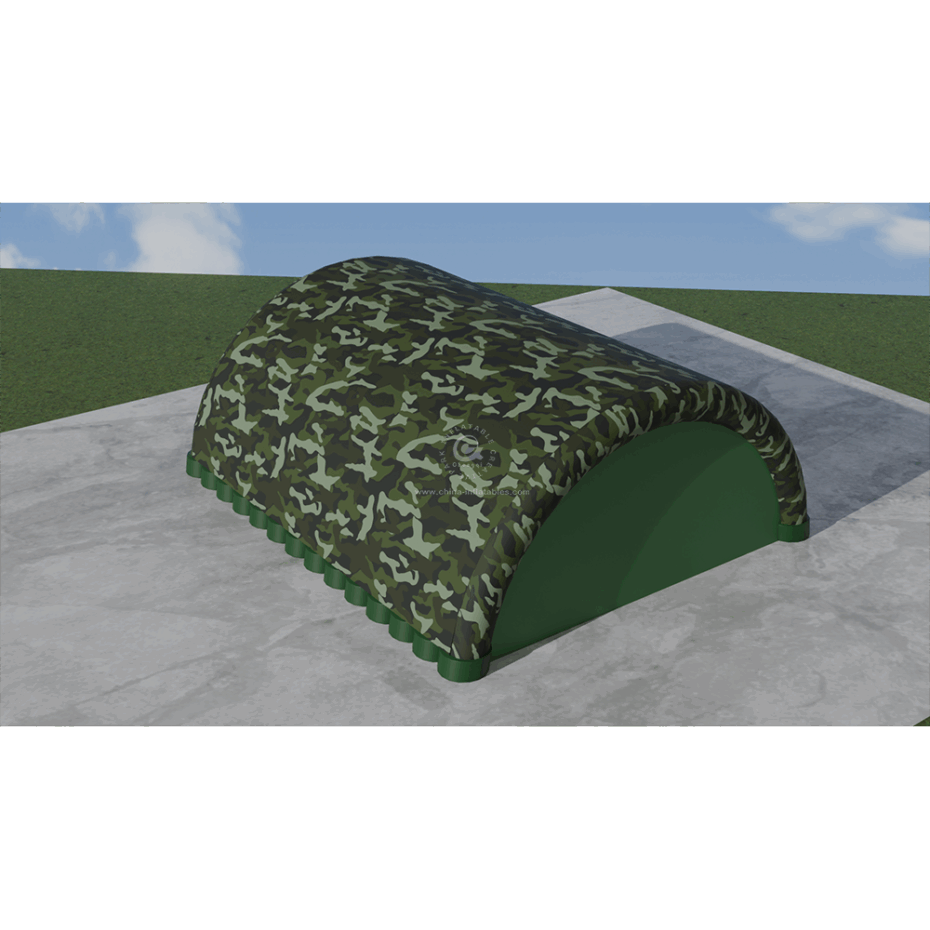 Prefabricated Modular Arched Inflatable Military Aircraft Hangar Tent for Maintenance