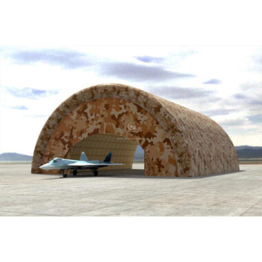 Prefabricated Modular Arched Inflatable Military Aircraft Hangar Tent for Maintenance