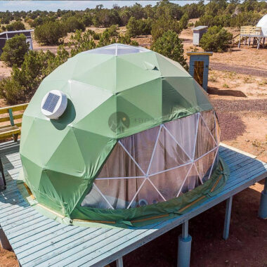 Luxury Timber Safari Tent with Steel Frame for Resorts