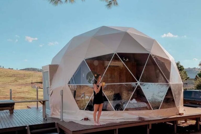 Premium Timber Safari Tent Eco-Friendly Glamping Cabin with Durable Steel Frame for Resorts (5) Luxury Timber Safari Tent with Steel Frame for Resorts