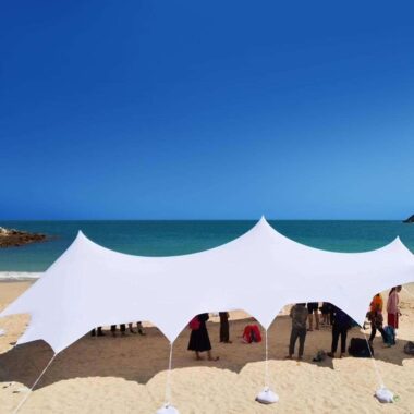 Large Beach Tent Sunshade for 60-80 People, Customizable for Events and Weddings