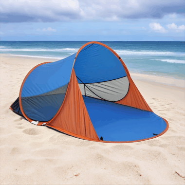 UPF 50+ Pop-up Beach Tent with Sandbag Stability and UV Protection