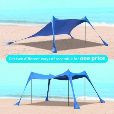 UV Protection Beach Tent with Waterproof Canopy for Summer Camping