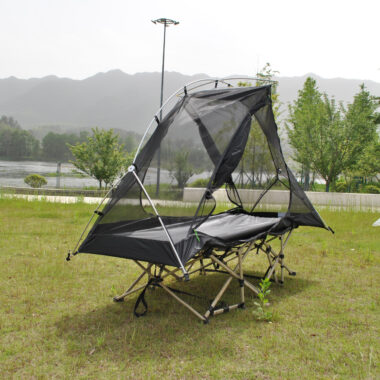 Ultralight 1-Person Backpacking Cot Bed Tent with Lightweight Cot for Solo Adventures