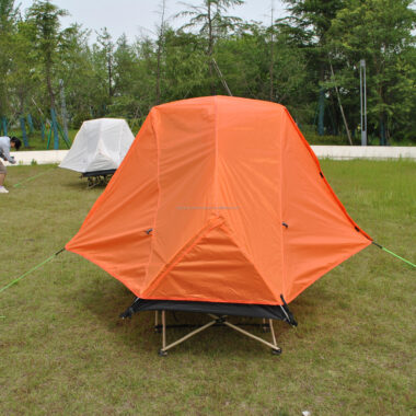 Ultralight 1-Person Backpacking Cot Bed Tent with Lightweight Cot for Solo Adventures