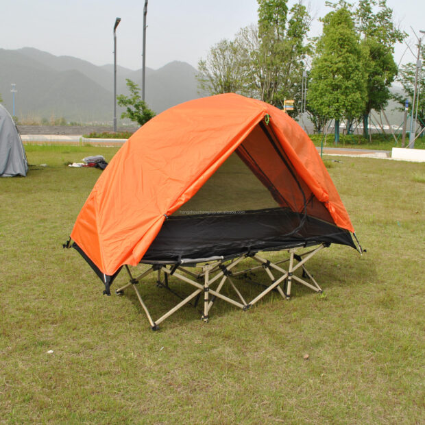 Ultralight 1-Person Backpacking Cot Bed Tent with Lightweight Cot for Solo Adventures