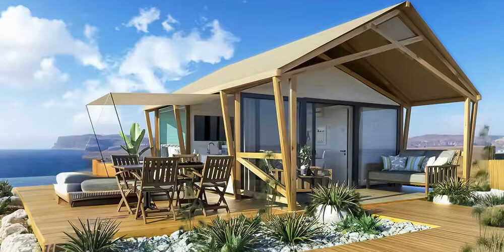 Waterproof Safari Glamping Tent for Outdoor Camp & Trade Shows