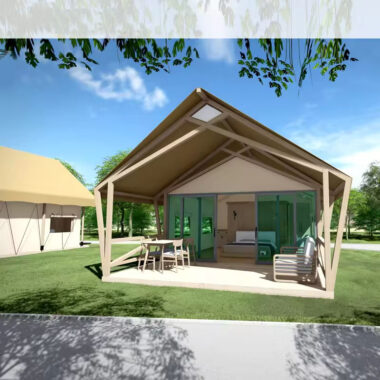 Waterproof Safari Glamping Tent for Outdoor Camp & Trade Shows