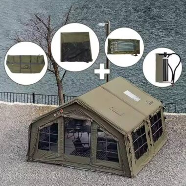 Large 17-Square-Meter Portable Rescue Tent UV-Resistant and Waterproof for Large Family Camping
