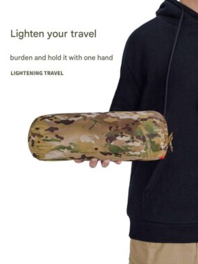 5000mm Waterproof Single-Person Tactical Camouflage Tent for Wilderness Travel