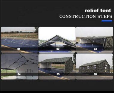 Wholesale Waterproof Military Tent for Disaster Relief, Camouflage Emergency Shelter
