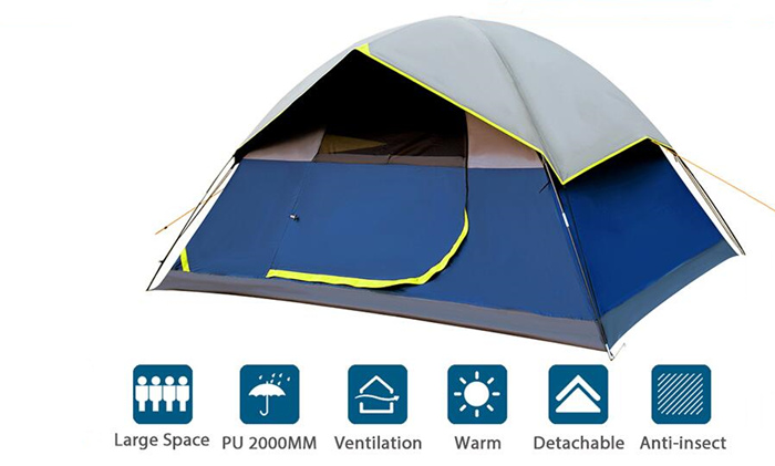 Custom camping tent supplier, 2-person dome